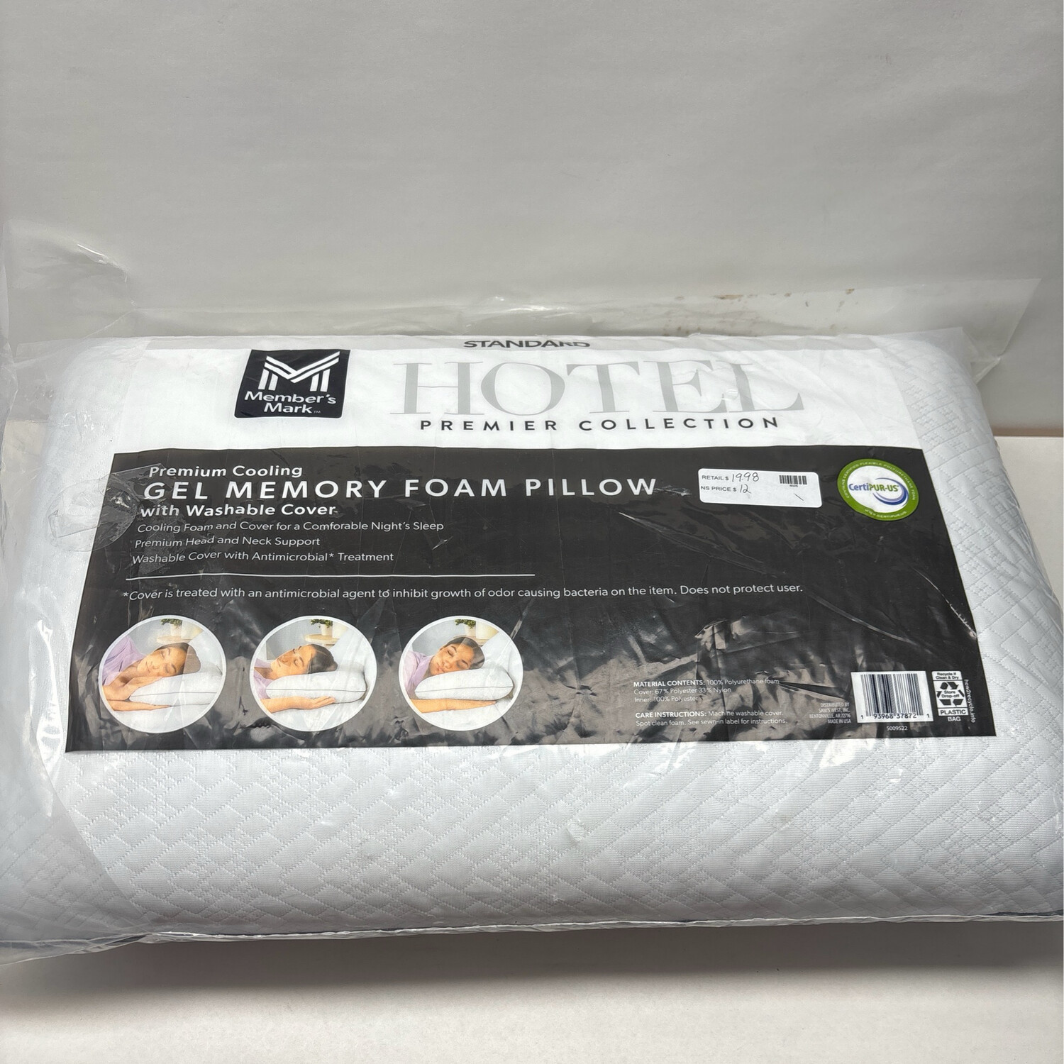 Members Mark Memory Foam Pillow