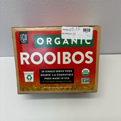 FGO Organic Rooibos Tea K cups 24PK