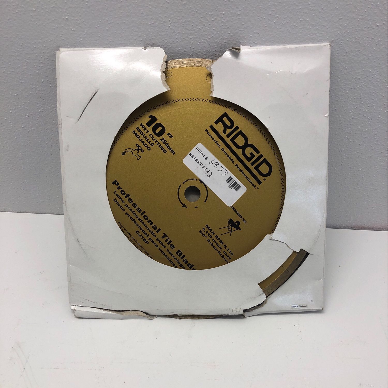 Ridgid 10&quot; Professional Tile Blade
