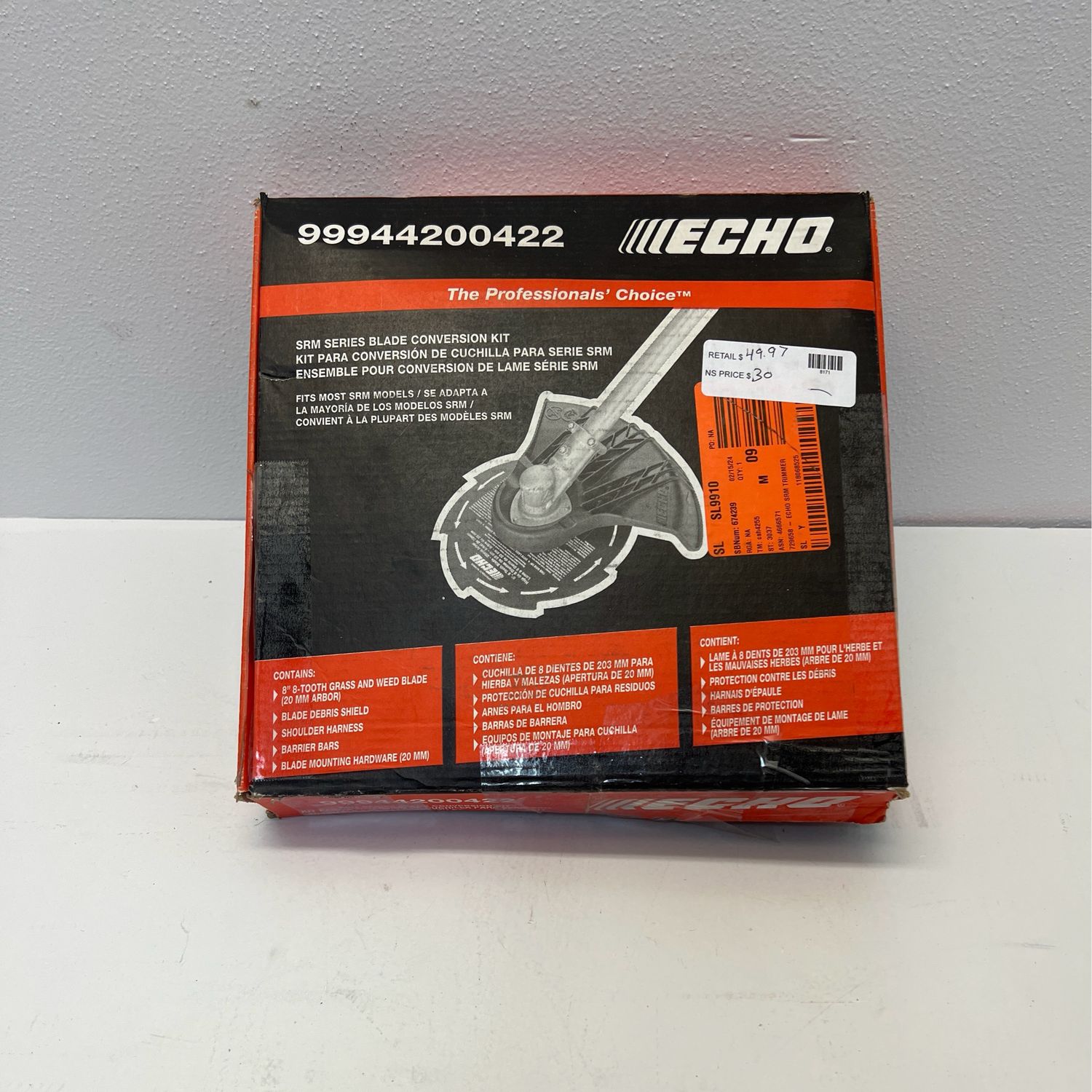 Echo 8 in. 8-Tooth Brush Blade Conversion Kit (20 mm) 99944200422