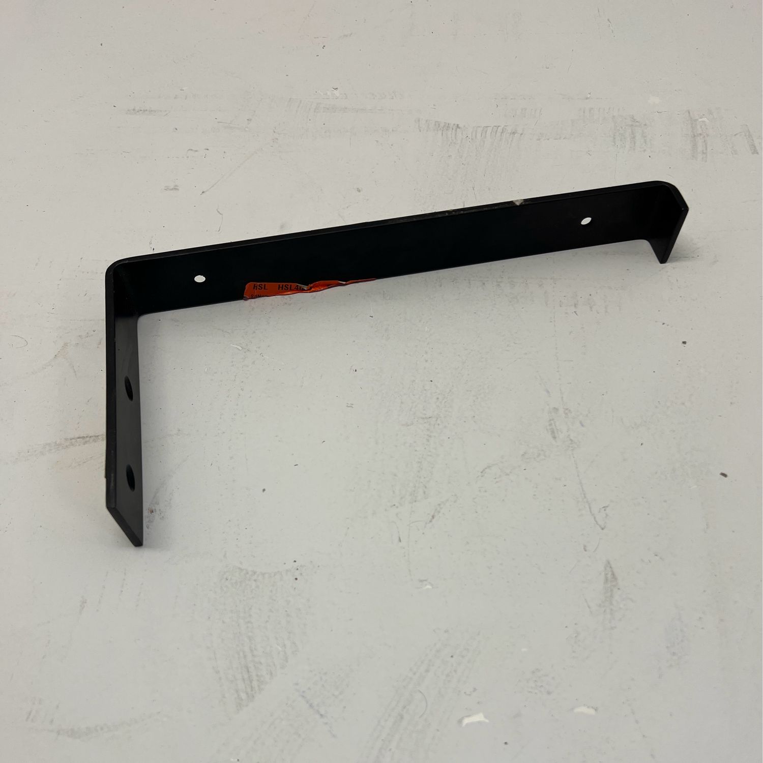 Hardwood Reflections 12 in. L-Shaped Black Steel Shelving Bracket BRK4L40STBK-12