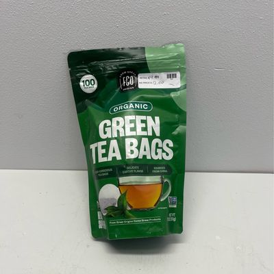 FGO Organic Green Tea, Eco-Conscious Tea Bags, 100 Count, Packaging May Vary (Pack of 1)