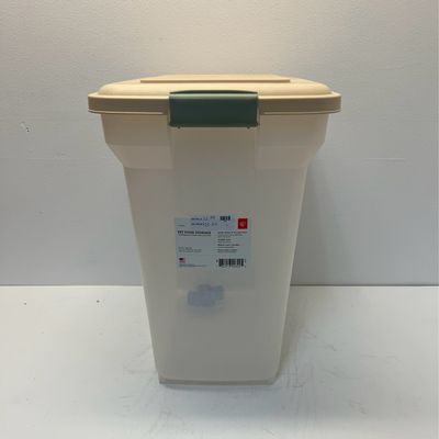 IRIS 55 Qt. Airtight Pet Food Storage in Almond 300662
