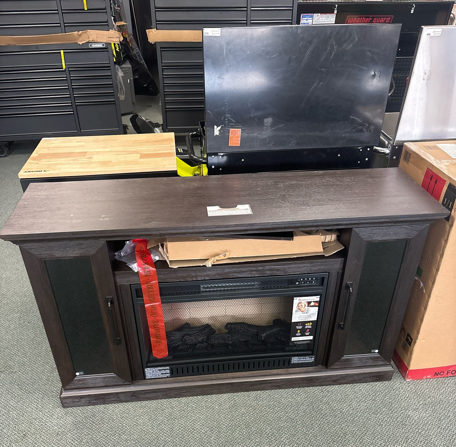 Members Mark 66&quot; Fireplace TV Stand-Up to 75&quot; TV