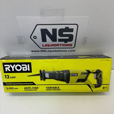 Ryobi 12 Amp Corded Reciprocating Saw RJ186V