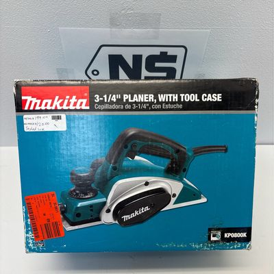 Makita 6.5 Amp 3-1/4 in. Corded Handheld Planer Kit with Blade Set, Hard Case KP0800K