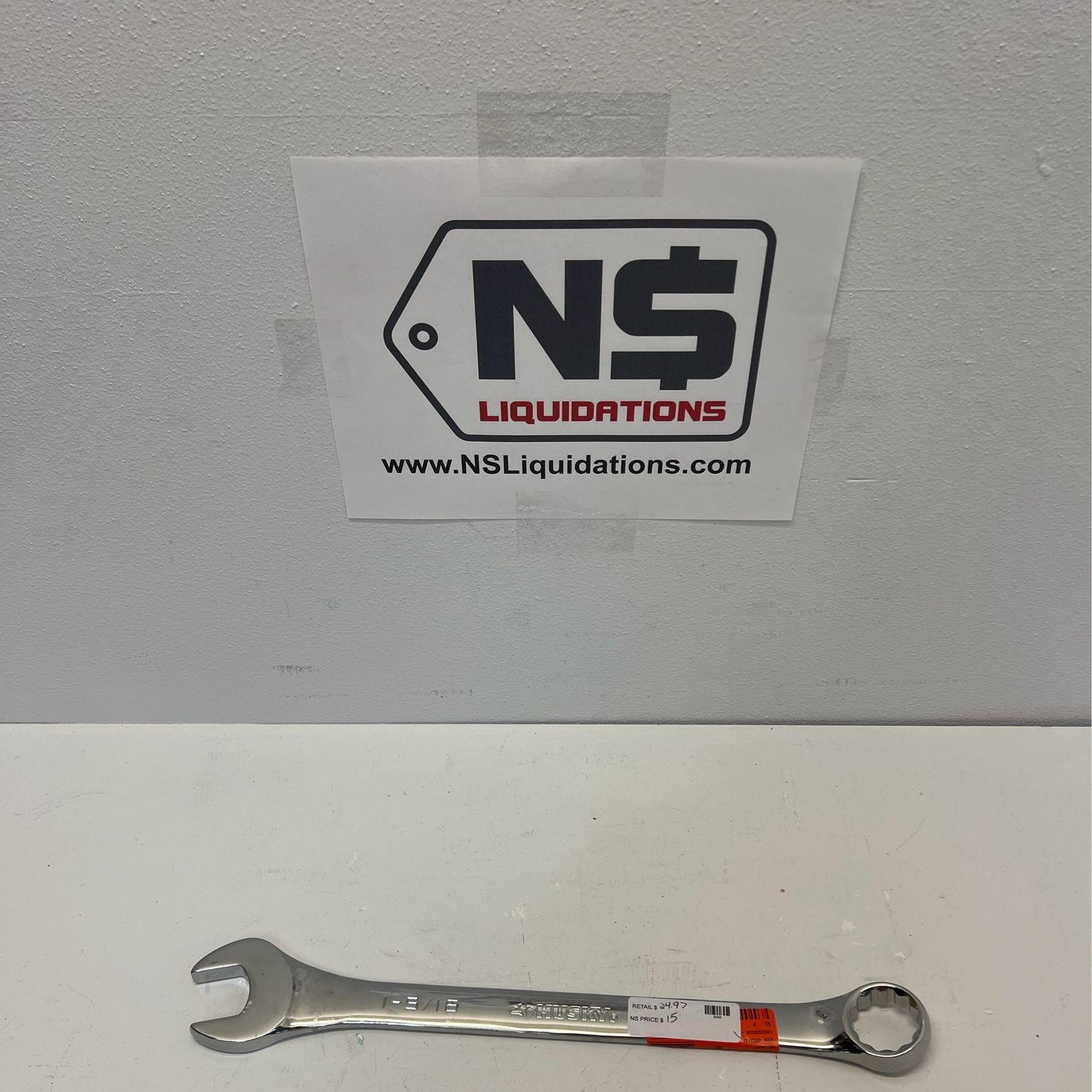 Husky 1-5/16 in. 12-Point SAE Full Polish Combination Wrench HCW1I516