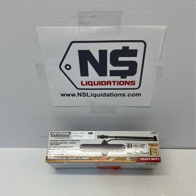 Universal Hardware Matte Black Heavy-Duty Commercial Door Closer UH4033