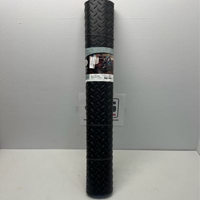 Traffic Master Black 3 ft. W x 6 ft. L Diamond Vinyl Fitness Equipment and Utility Mat (18 sq. ft.) 8D-075-36HD-6Q