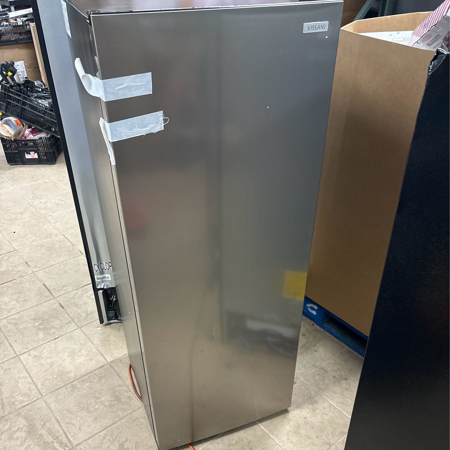 Vissani 7 cu. ft. Convertible Upright Freezer/Refrigerator in Stainless