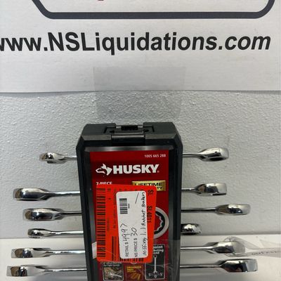 Husky Ratcheting SAE Combination Wrench Set (7-Piece) HRW7PCSAEN