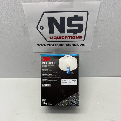 3M N95 Disposable Medium Respirator Mask with Cool Flow Valve (10-Pack) 8511P10-DC-PS