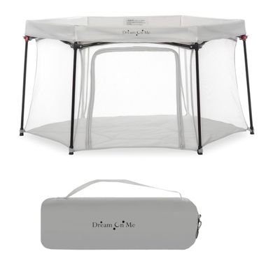Onyx Playpen in Grey, Baby Playpen, Portable and Lightweight, Playpen for Babies and Toddler - Comes with a Comfortable Padded Floor