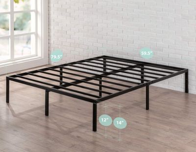 ZINUS Yelena 14 Inch Metal Platform Bed Frame / Steel Slat Support / No Box Spring Needed / Easy Assembly, Queen Az-mpsc-14q