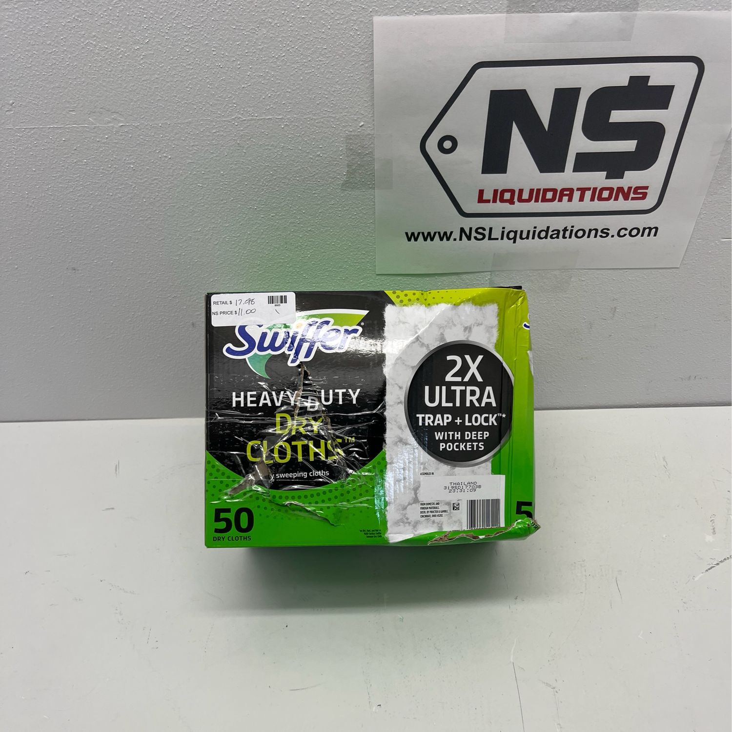 Swiffer Sweeper Heavy Duty Dry Floor Cleaner Cloths 50 ct.