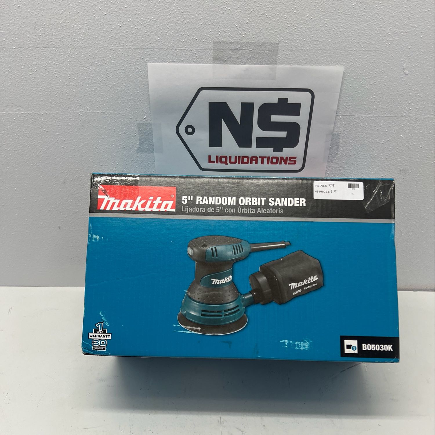 Makita 3 Amp 5 in. Corded Random Orbital Sander B05030K