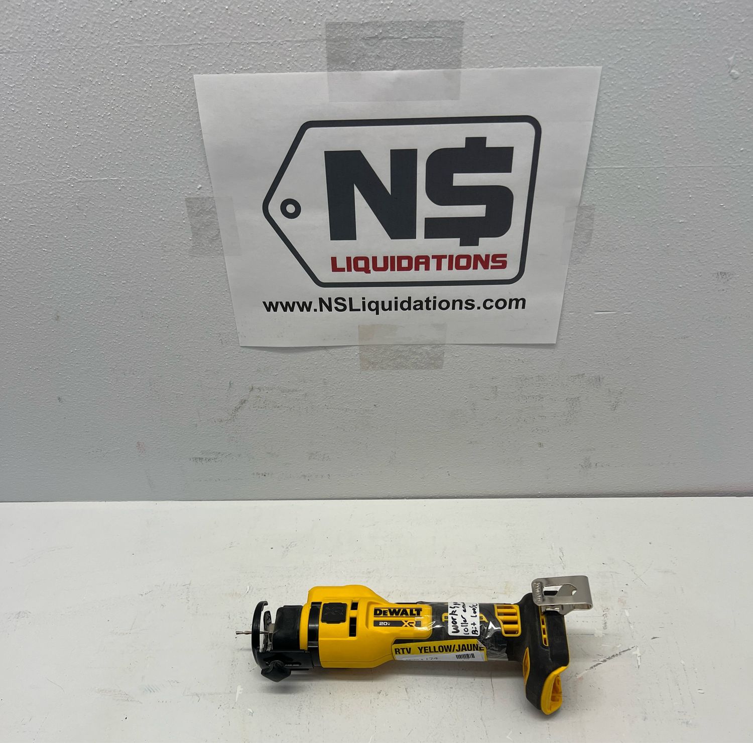 Dewalt XR 20V Lithium-Ion Cordless Rotary Drywall Cut-Out Tool (Tool Only) DCE555