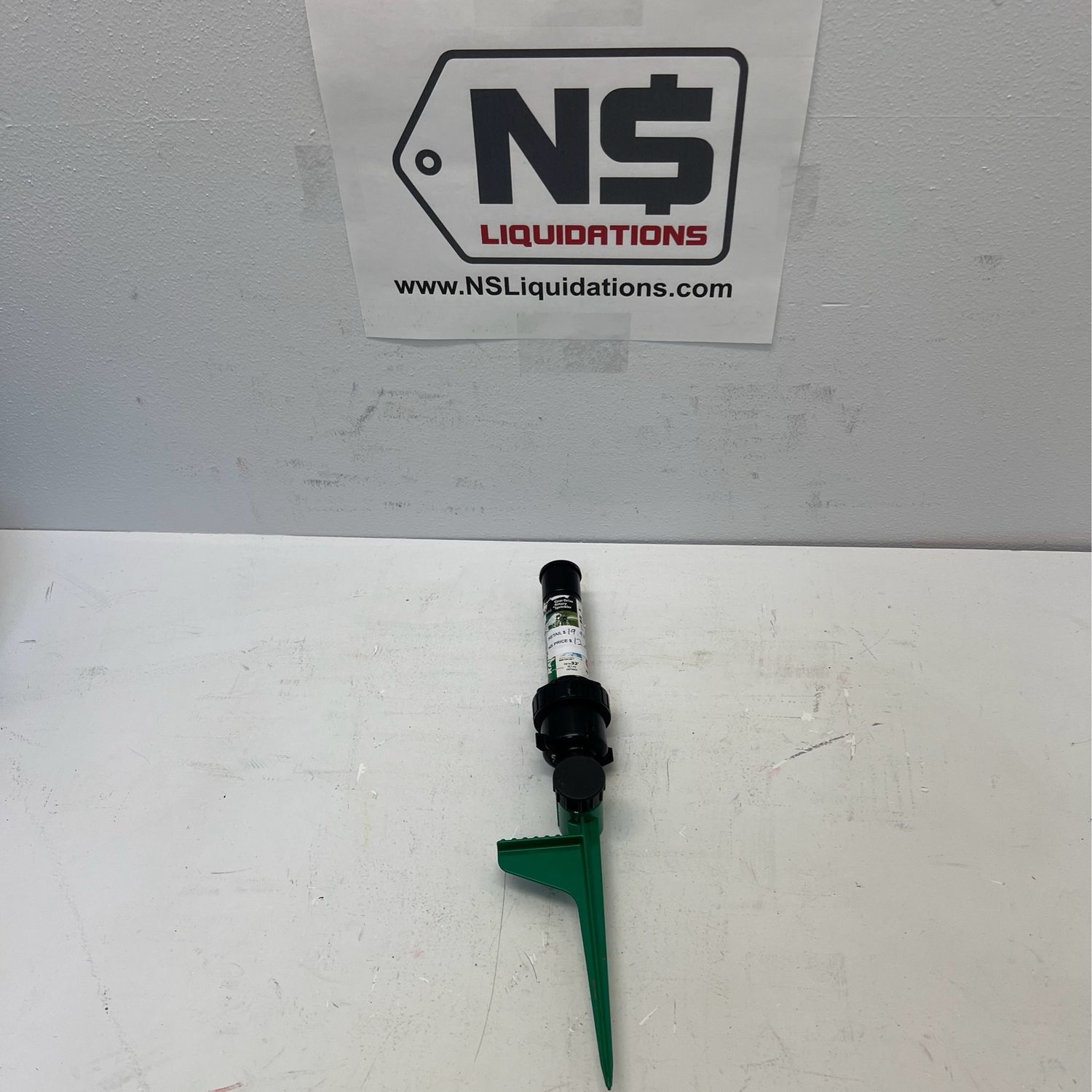 Rain Bird 32SA Gear Drive Rotor Sprinkler on a Spike with Rain Curtain Technology, Adjustable 19-32 ft. 32SASP