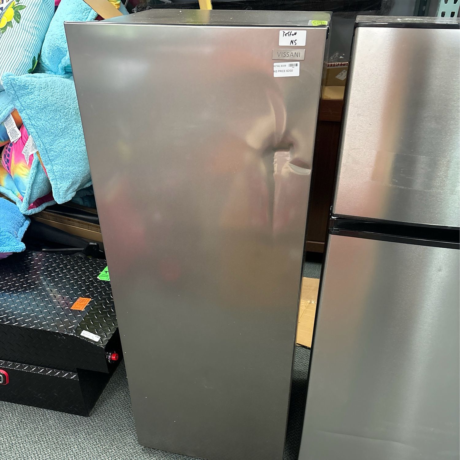 Vissani 7 cu. ft. Convertible Upright Freezer/Refrigerator in Stainless