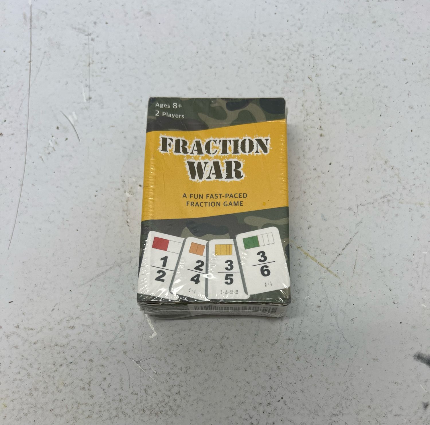 Fraction War Fun Math Game to Learn, Compare and Simplify Fractions for 2nd Grade, 3rd Grade, 4th Grade, 5th Grade (1 Pack) (Standard Edition)