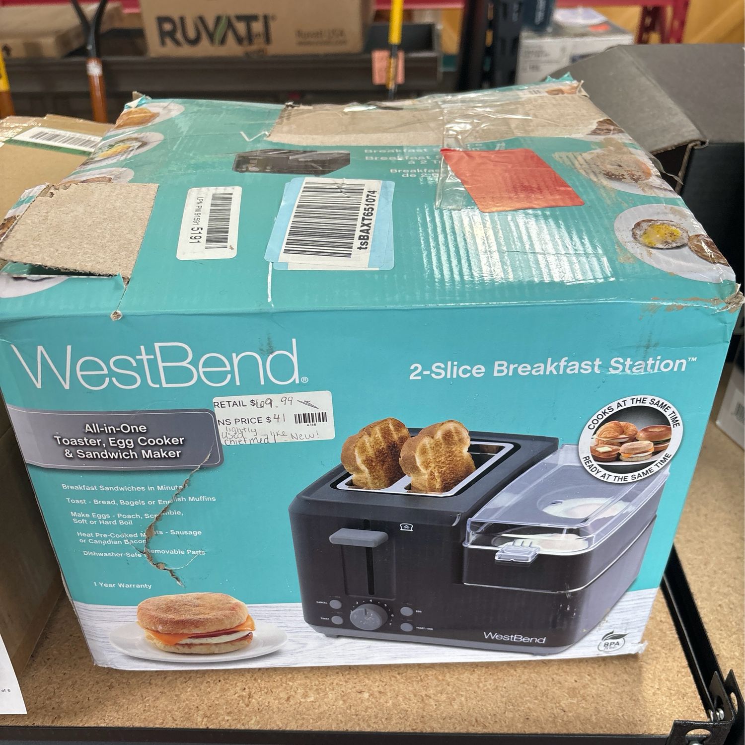 WestBend 2-Slice Breakfast Station 78500