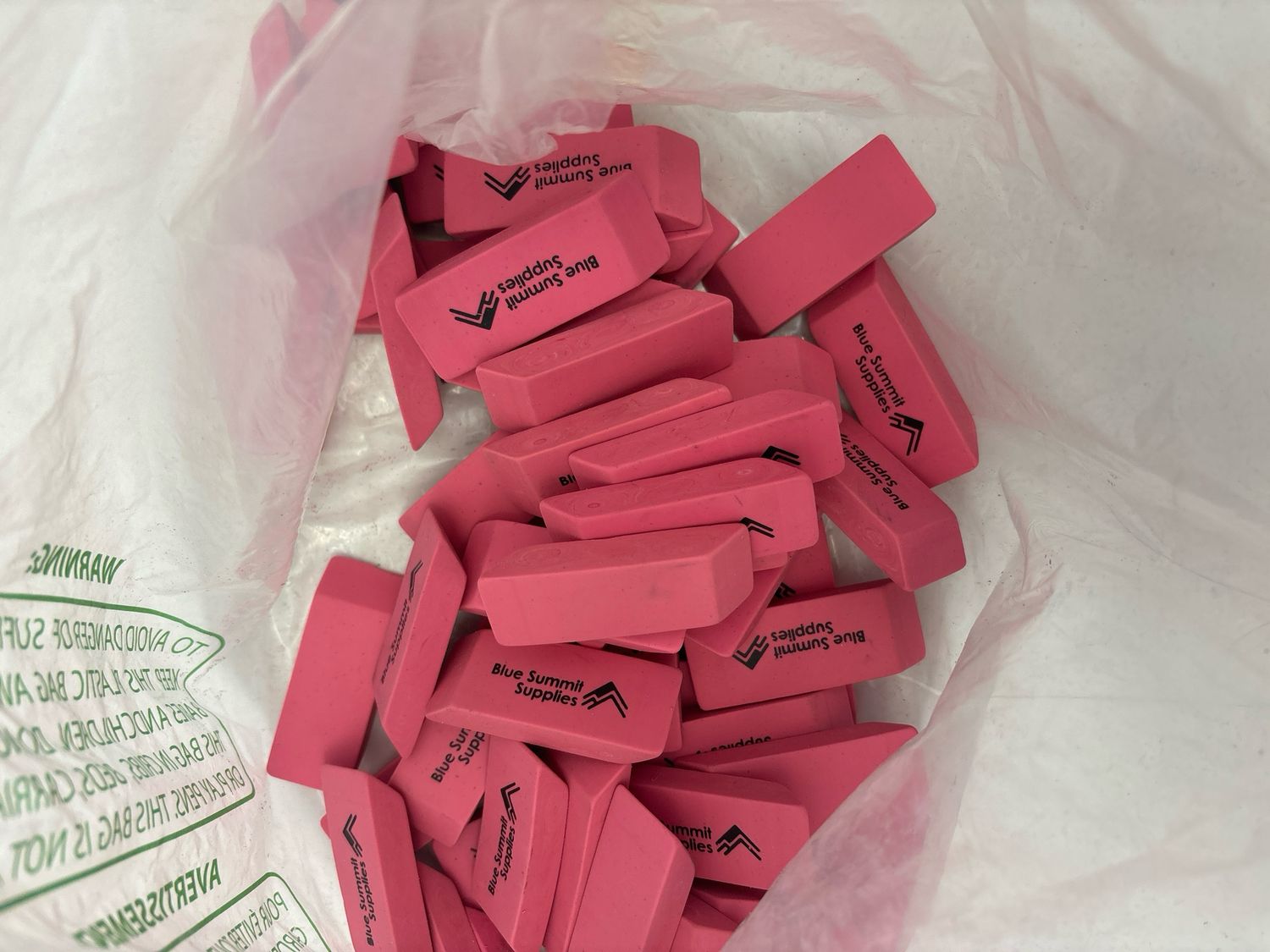 Blue Summit Supplies Pink Erasers Bulk, Classroom Erasers for Kids Pink, Pink Bulk Erasers, Pencil Erasers for School, Bulk Pink School Erasers