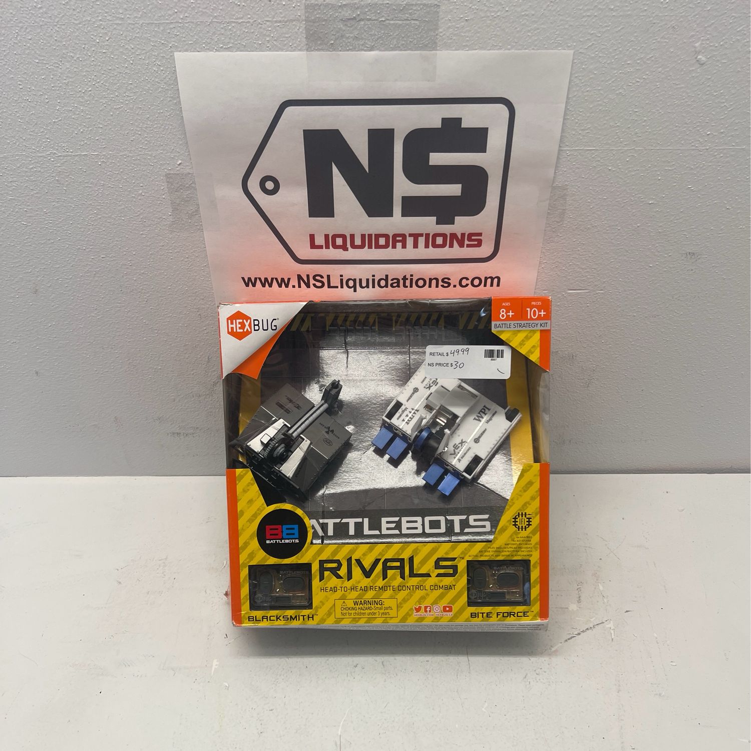 HEXBUG BattleBots Rivals 4.0 (Blacksmith and Biteforce), Remote Control Robot Toys for Kids