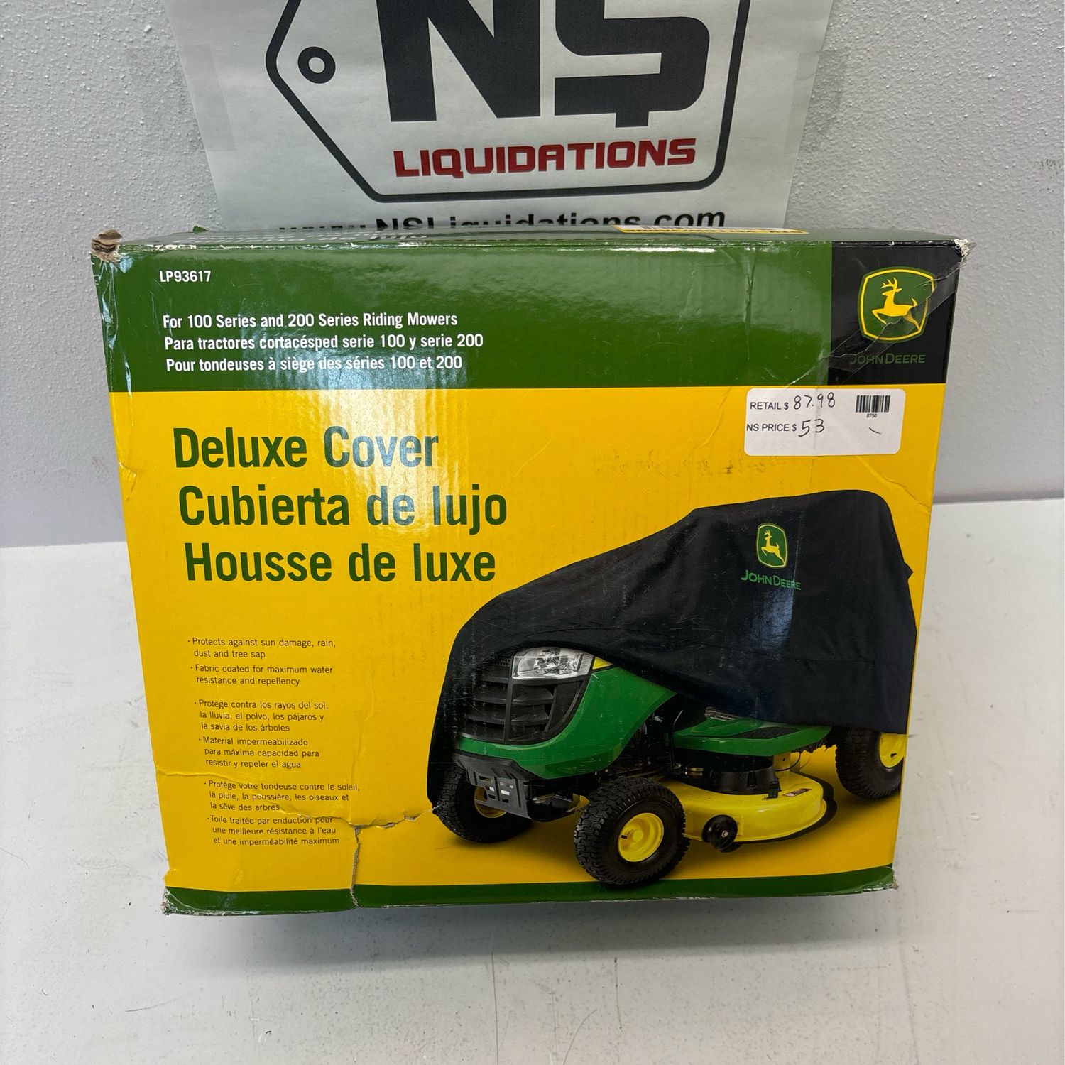 John Deere Deluxe Riding Mower Cover LP93617