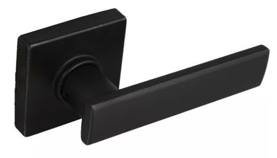 Defiant Westwood Matte Black Hall/Closet Door Lever with Square Rose LP1XK03A