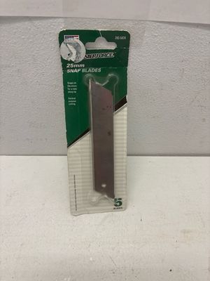 MasterForce 25mm Heavy-Duty Snap-Off Blades (5-Pack) 243-5474