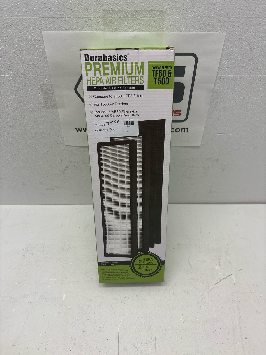 Durabasics HEPA Filters Compatible with Alen T500-2 Pack