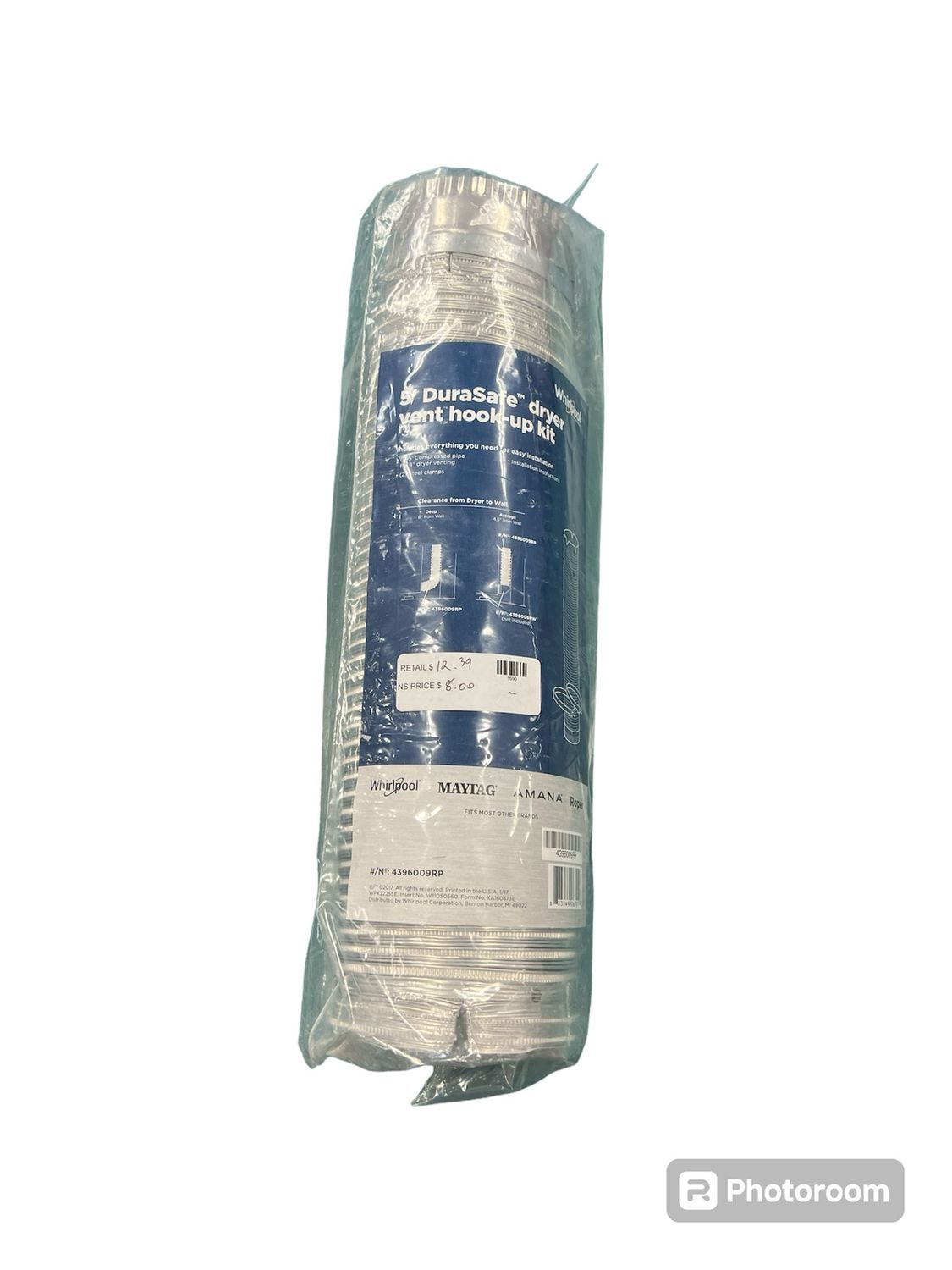 Whirlpool 5 ft. Universal Connect Dryer Vent 4396009RP