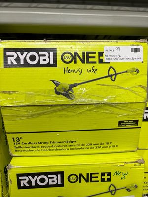 Ryobi ONE+ 18V 13 in. Cordless Battery String Trimmer/Edger (Tool Only) P20018BTL USED