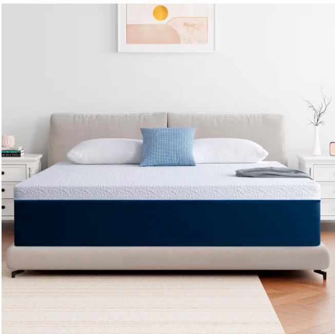 PICCHESS 10 in. Queen Mattress Medium Memory Foam, Bed-in-a-Box Mattress HD-FMA-010Q