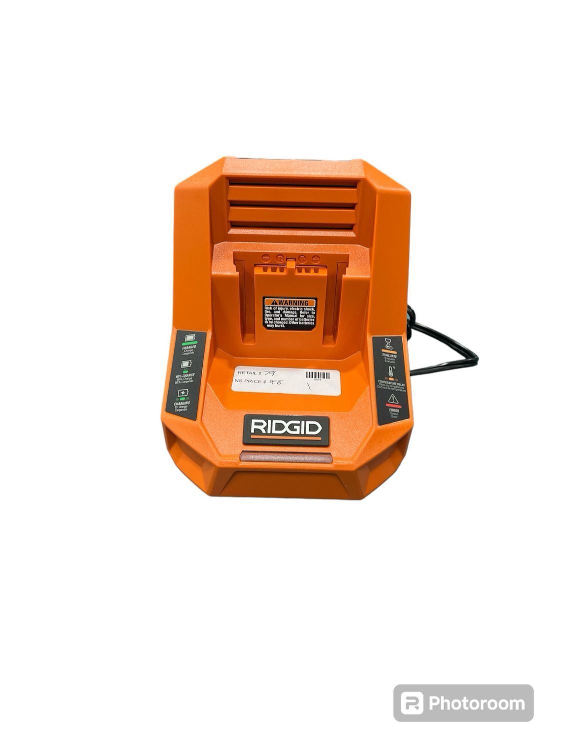 Ridgid 18v Rapid Charger AC86098