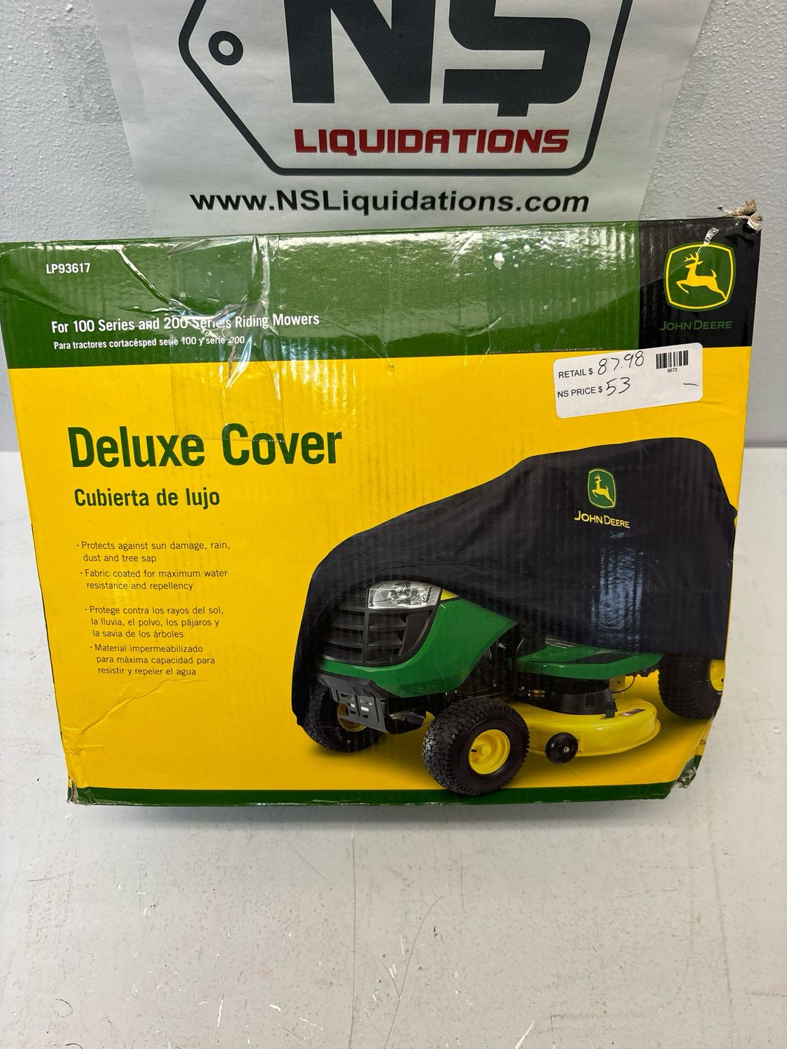 John Deere Deluxe Riding Mower Cover 93617 .