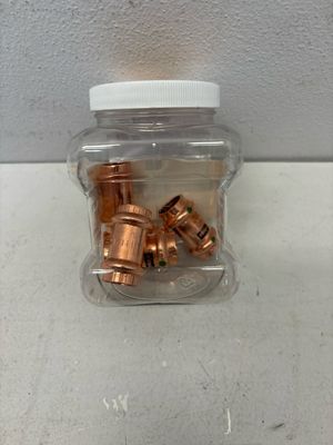 Viega ProPress 1/2 in. Press Copper Coupling with Stop (5-Pack)