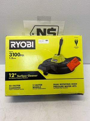 Ryobi 12 in. 3100 PSI Electric Pressure Washer Surface Cleaner with Caster Wheels RY31SC312.