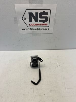 Rubbermaid FastTrack Black 1-Bike Vertical Garage Bike Wall Hook 1784463 .