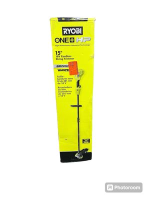 Ryobi ONE+ HP 18V Brushless Whisper Series 15 in. Cordless Battery String Trimmer (Tool Only) P20019BTL