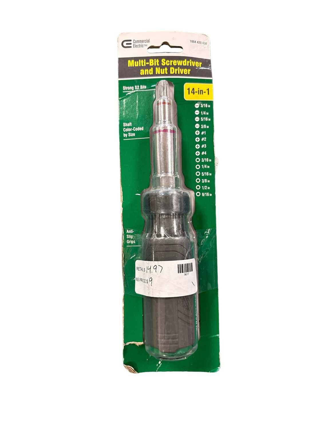 Commercial Electric Multi Bit Screwdriver and Nut Driver CE180604