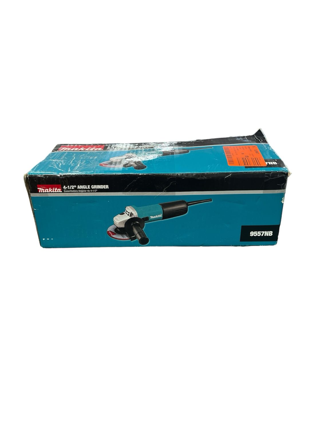 Makita 7.5 Amp Corded 4-1/2 in. Easy Wheel Change Compact Angle Grinder with Grinding Wheel, Wheel Guard and Side Handle 9557NB .