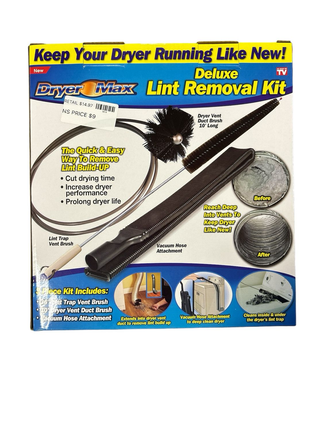 DRYER MAX Dryer Lint Vacuum Attachment DRMH-MC4