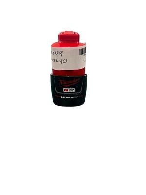 Milwaukee M12 12-Volt Lithium-Ion Compact Battery Pack 1.5Ah 48-11-2401 .