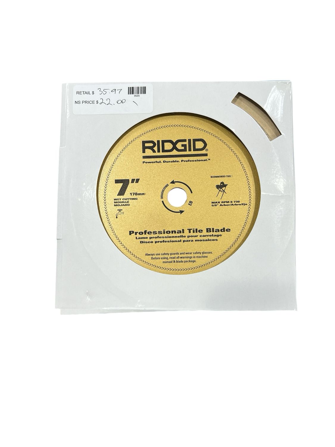 Ridgid 7 In. Tile Saw Blade