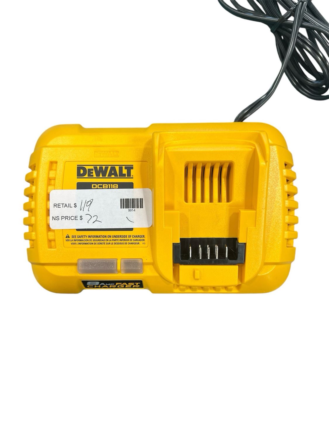 Dewalt 20V MAX Lithium-Ion Fan Cooled Fast Battery Charger DCB118 ...