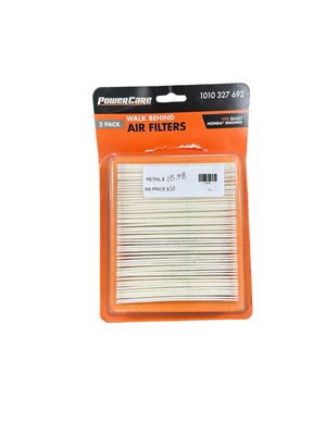 Powercare 2-PK Air Filter for Honda Engines, Replaces OEM Number 17211-ZL8-000, 08171-ZL8-001, 17211-ZL8-023 PCR4375 .