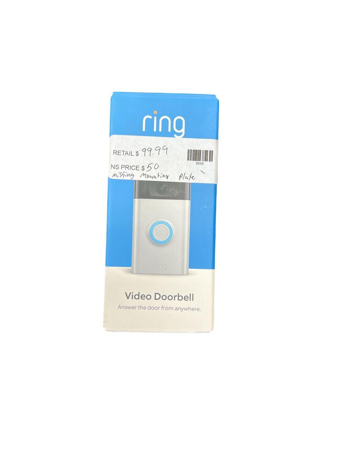 Ring Doorbell- Missing Wall Mount Plate