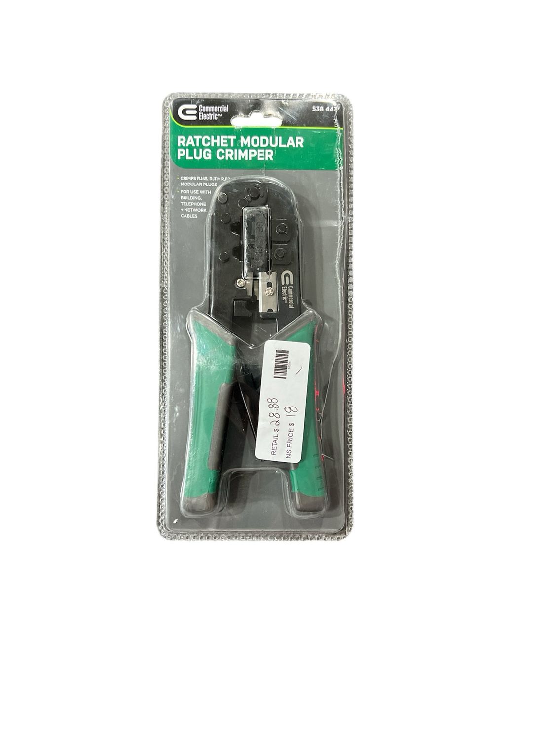 Commercial Electric Ratchet Modular Plug Crimper CE70806 ...