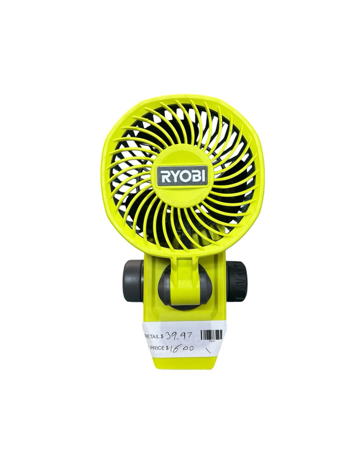 Ryobi USB Lithium Clamp Fan Kit with 2.0 Ah USB Lithium Battery and Charging Cable FVF51K